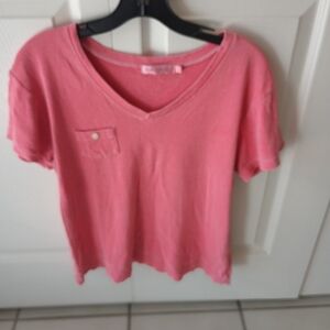 Fresh Produce Pink V-Neck T-Shirt